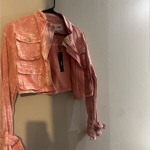 Fashion Nova Coral Utility Jacket